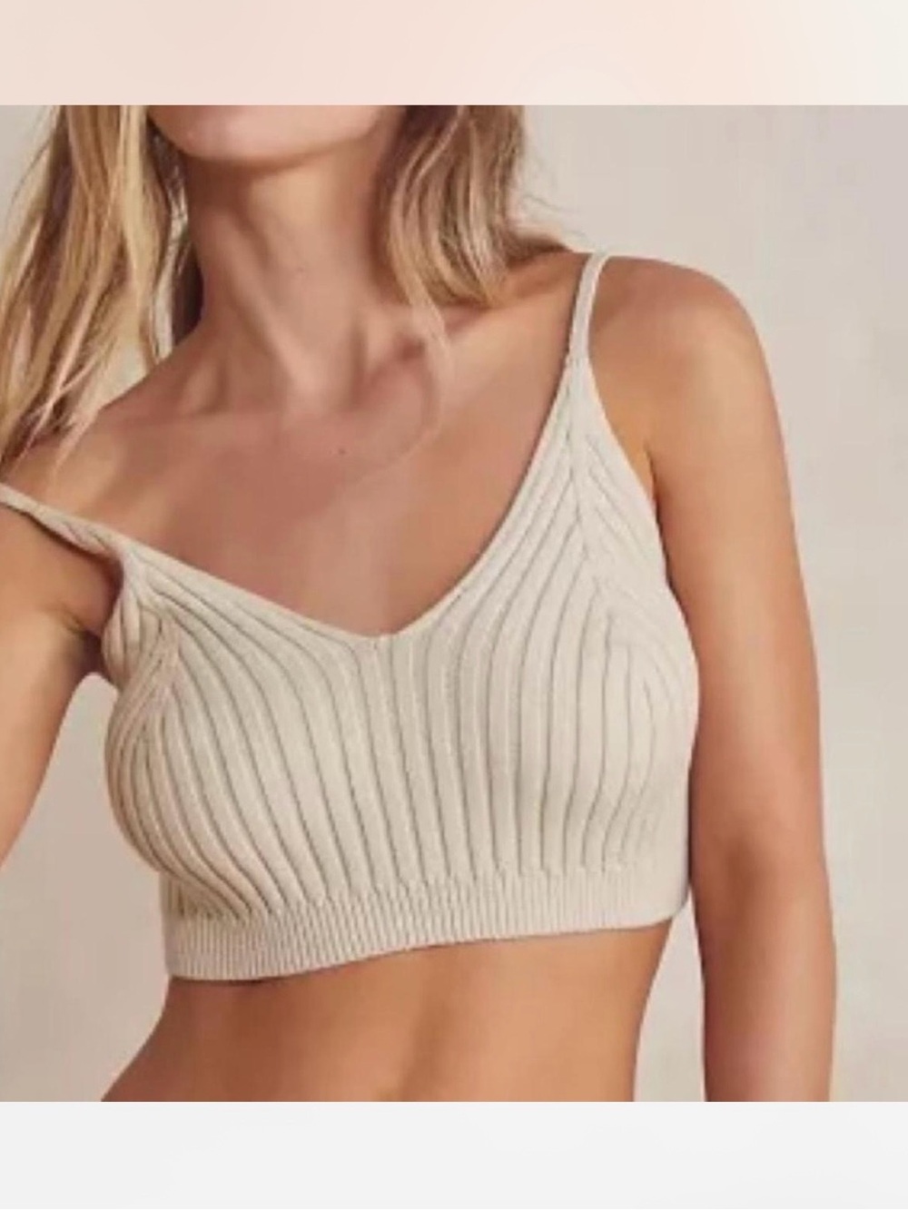 Free People Ribbed Knit Top